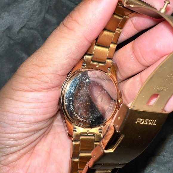 Fossil | Riley Rose Gold Colored Stainless Steel Watch - Picture 6 of 6